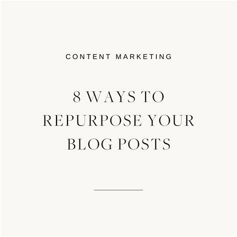 8 Ways To Repurpose A Blog Post 2024 Byrosanna