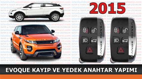 Range Rover Evoque araba anahtar kaybı İstanbul Oto Anahtar Kayıp