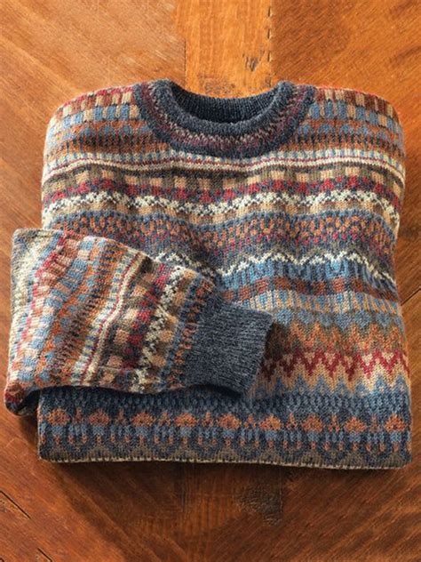 Vintage Tribal Iceland Pattern Warm Comfy Sweater