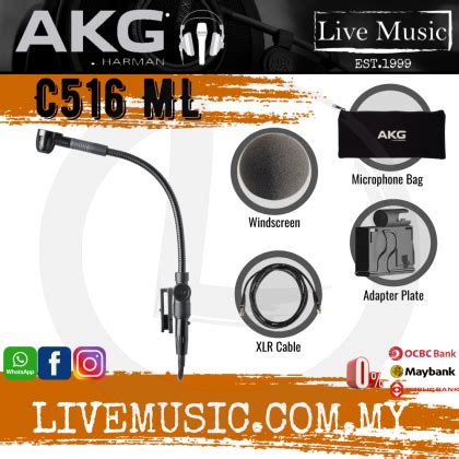 Akg C Ml Professional Miniature Condenser Instrument Microphone C Ml