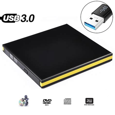 USB 3.0 DVD Burner DVD ROM Player External Optical Drive CD/DVD RW Writer Recorder Portatil ...