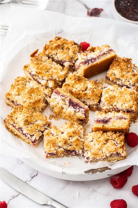 Raspberry Coconut Slice Sugar Salt Magic