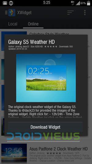 Install Galaxy S5 Accuweather Widget On Android Devices Droidviews