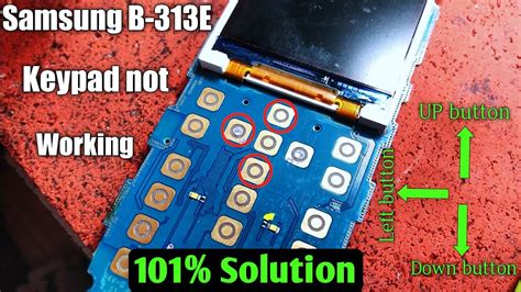 Samsung B313e Keypad Not Working Problem Solution Up Down And Left Key