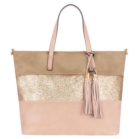 CRAZYCHIC Grand Sac à Main Paillette Femme Sac Epaule Shopping Cuir