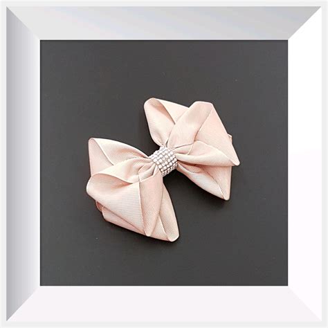 Laço Luxo Nude Loja D Laço e Cia Elo7 Produtos Especiais