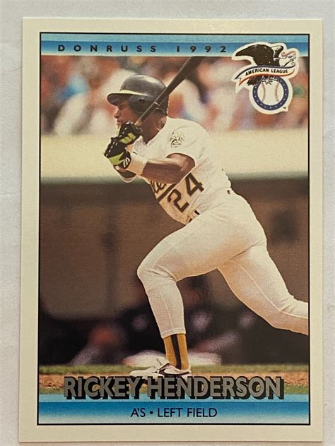 Donruss Rickey Henderson Oakland A S All Star Ebay