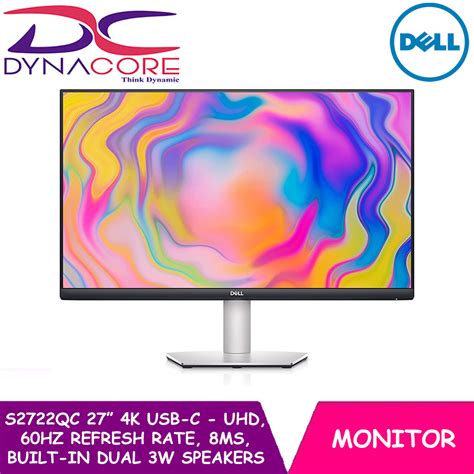 Qoo10 Dynacore Dell S2722qc 27 Inch 4k Usb C Monitor Uhd 3840 X