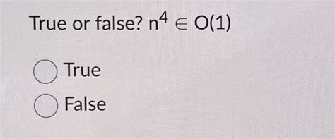 Solved True Or False N4ino 1 Truefalse