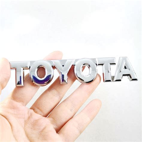 X Metal Chrome Toyota Logo Letter Car Auto Rear Trunk Emblem Badge