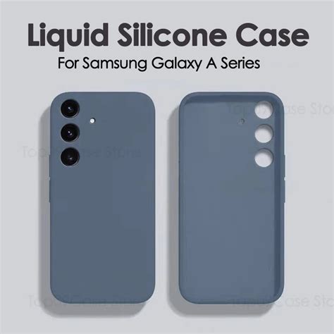 Caixa De Telefone De Silicone L Quido Para Samsung Galaxy Capa