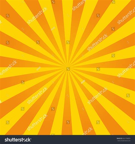 Retro Ray Orange Background Vintage Style Stock Vector Royalty Free