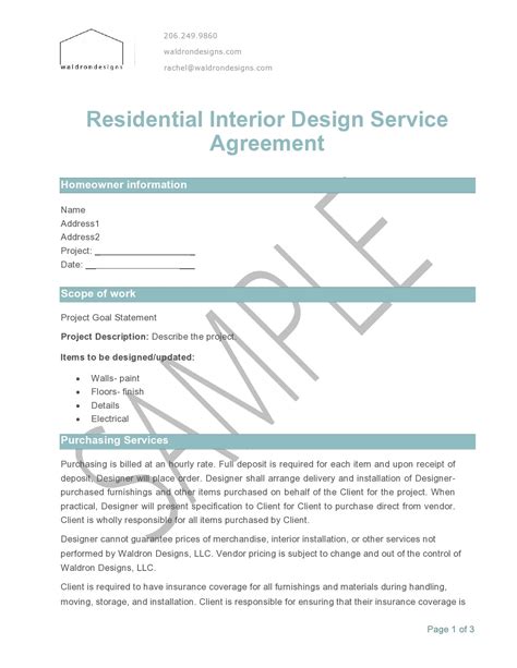 Interior Design Contract Philippines Infoupdate Org