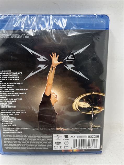 Metallica Quebec Magnetic Blu Ray For Sale Online Ebay