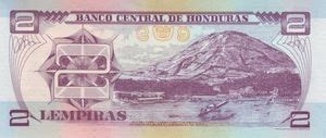 Banknote Lempiras Honduras Issue Wor P Ad