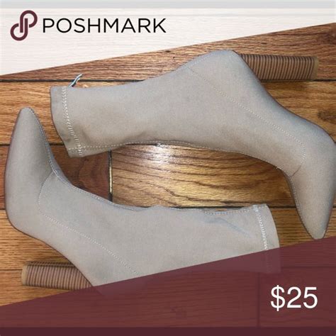 Public Desire Nude Booties Worn Once