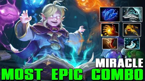 Miracle Invoker Most Epic Combo Best Pro Mmr Dota Youtube