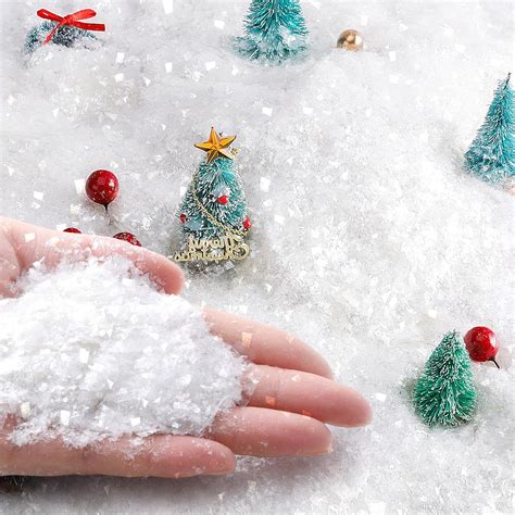 Amazon Shupakul 20 Ounces Christmas Fake Snow Decoration White