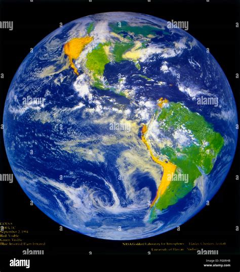 ERDE AUS DEM WELTRAUM 1994 nEarth der westlichen Hemisphäre von der