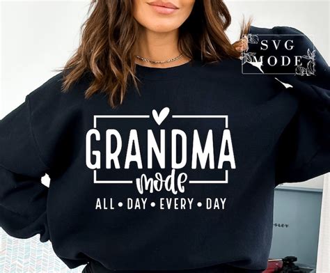 Grandma Mode Svg Png One Loved Grandma Svg Mothers Day Etsy