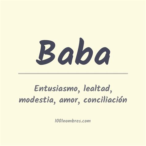 O Que Significa Babá