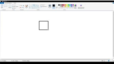 Jak Zrobi Kwadrat W Paincie Youtube