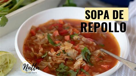 Receta De Sopa De Repollo Con Verduras Saludable Youtube