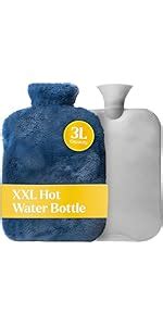 Amazon Qomfor Hot Water Bottle With Soft Cover L Large