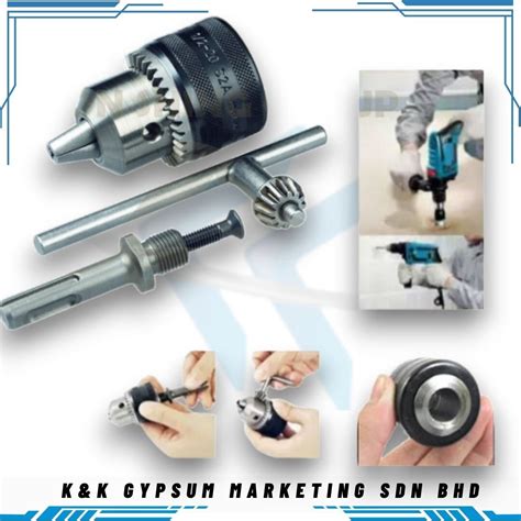 Mm Key Type Drill Chuck With Adaptor For Impact Wrench Pcs Set Sds