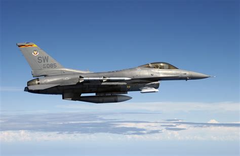 A US Air Force USAF F 16C Fighting Falcon Aircraft Assigned To The