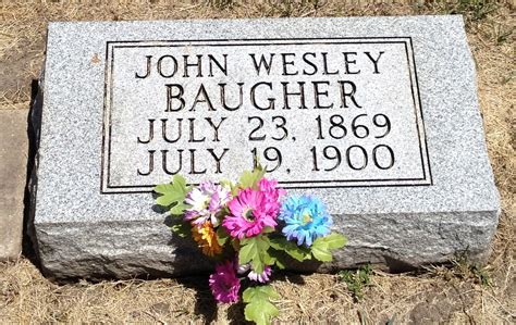 John Wesley Baugher 1869 1900 Homenaje De Find A Grave