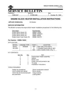 ENGINE BLOCK HEATER INSTALLATION INSTRUCTIONS / engine-block-heater ...