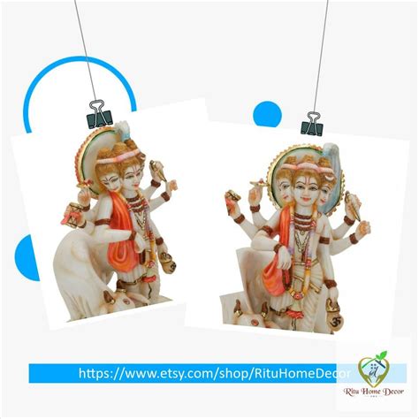 Lord Dattatreya Idol Bhagwan Datta Sculpture 12 Etsy In 2022 Statue