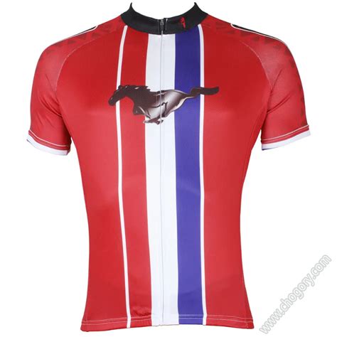 Summer red horse jerseys bike riding short sleeved dirt bike coolest ...