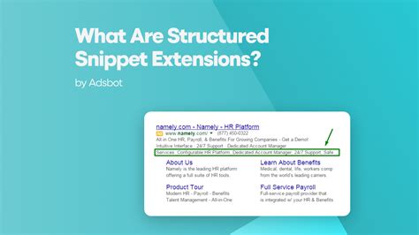 What Are Structured Snippet Extensions Adsbot