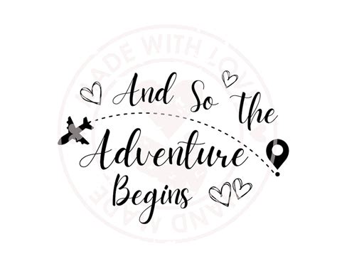 And So The Adventure Begins Svg Etsy