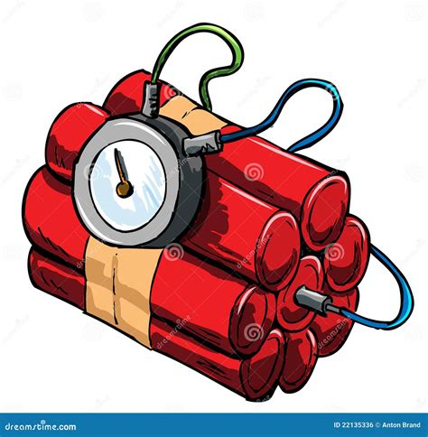 Illustration Of Dynamite With Timing Device Stock Vector Illustration