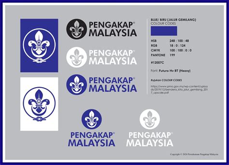 Lambang And Logotaip Serta Warna Palet Rasmi Pengakap Malaysia 40th
