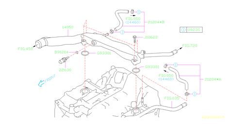 Subaru Outback Pipe Complete Water Cooling Coolant Bypass 14050aa94a Subaru Parts