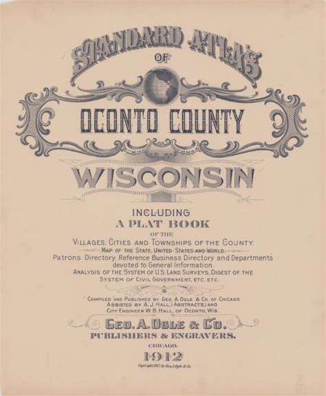 Oconto County Plat Map - Map Of West