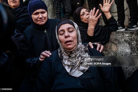 Relatives Mourn During The Funeral Of Palestinian Amir Ahmed Mohammed