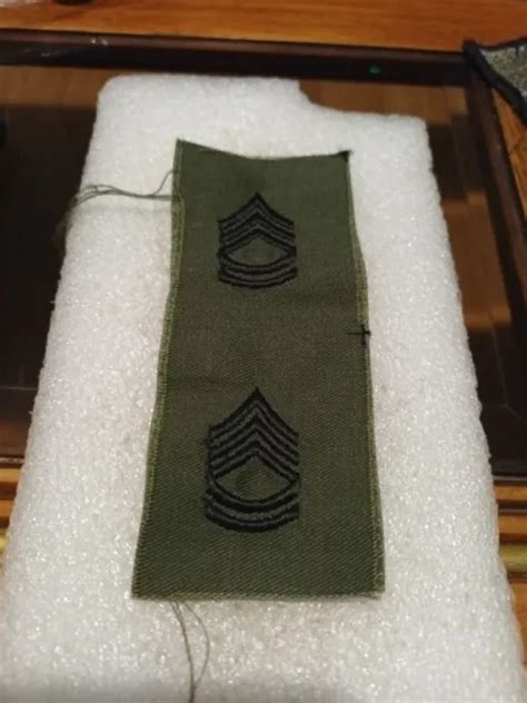 Lot De Grades Armee Us First Sergeant Green Original Eur Picclick Fr