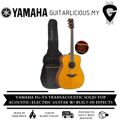 Yamaha FG TA TransAcoustic Dreadnought SolidTop Acoustic Electric