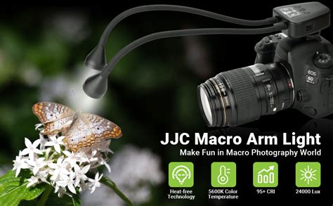 Amazon JJC 10 Level Brightness LED Macro Arm Light CRI 95 5600K