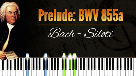 Prelude BWV 855a Bach Siloti Piano Tutorial Synthesia How To