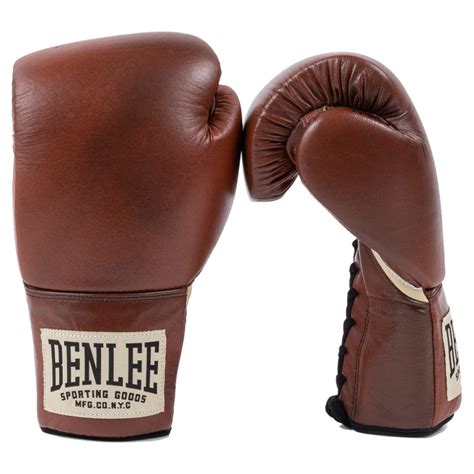 Abverkauf Benlee Premium Contest Boxhandschuhe Leder Braun Abv