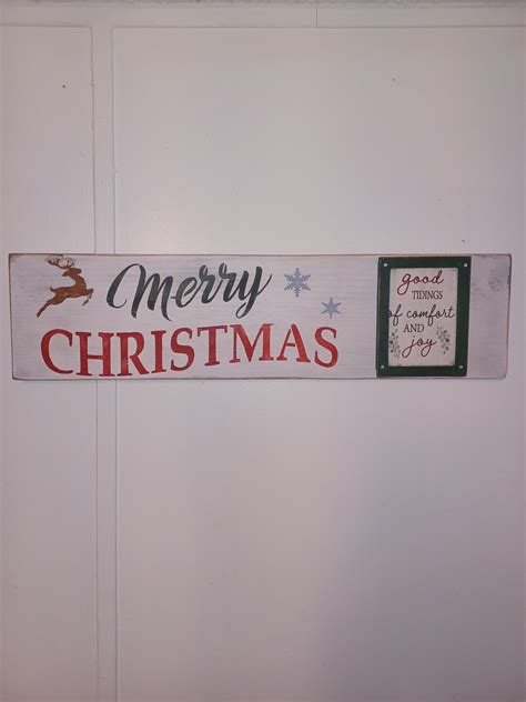 Merry Christmas Wall Hanging - Etsy