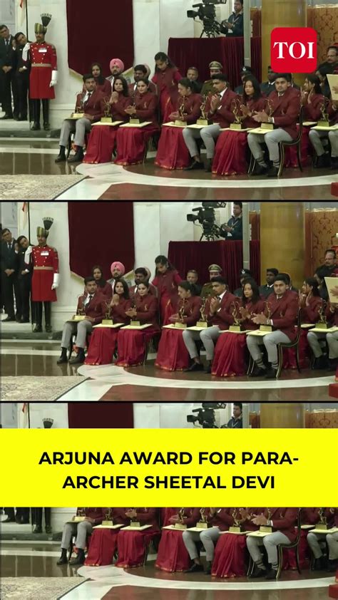 President Droupadi Murmu Confers Arjuna Award To St Female Armless