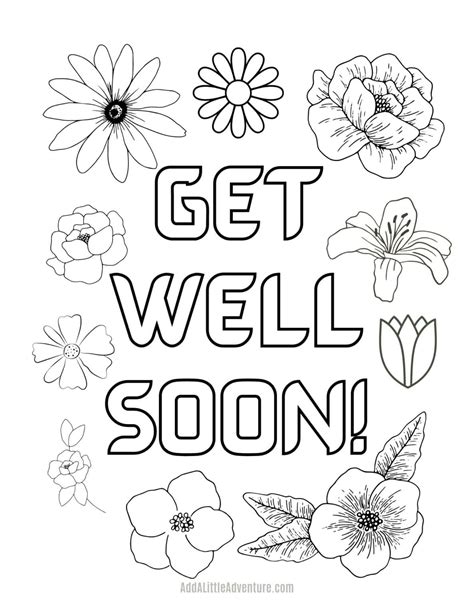 Get Well Soon Coloring Pages Free Printables