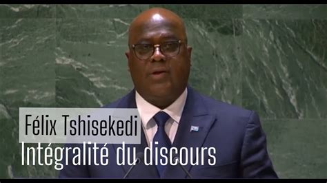 RDC ONU Discours de Félix TSHISEKEDI à la 78e Assemblée Générale des